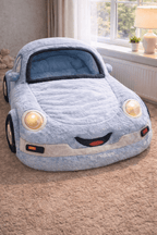 Kids Car-Shaped Sleeping Bag Bed – Soft Plush Floor Bed for Toddlers & Kids