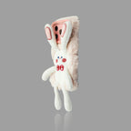 Plush Cartoon Pull-Legs iPhone Case with Lens Frame Stand