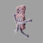 Plush Cartoon Pull-Legs iPhone Case with Lens Frame Stand