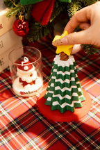 3D printed rotating Christmas tree toy, Christmas decoration